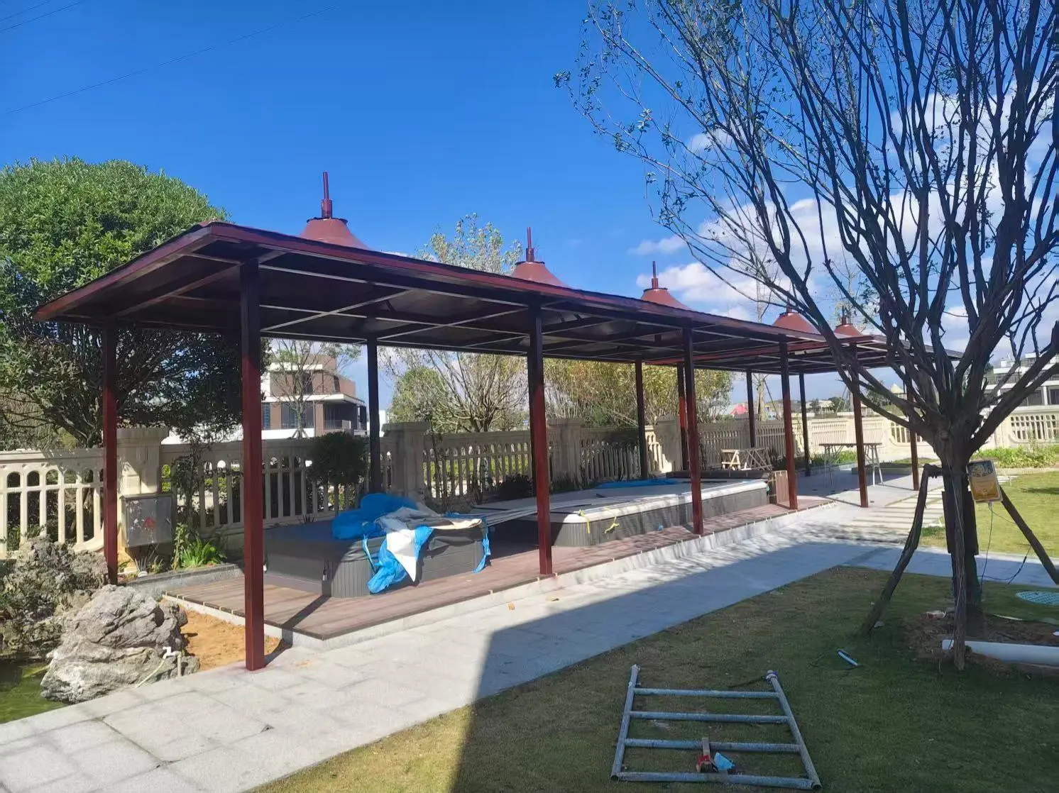 贵州三都园区小区膜结构停车棚怎么选？本地源头工厂拆解三大坑，避开返修翻倍成本