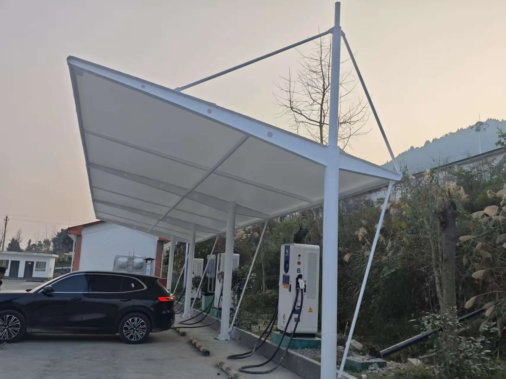 贵州三都膜结构停车棚怎么选不踩坑?本地源头工厂详解选材与报价
